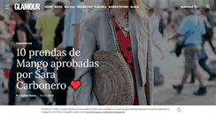 Desktop Screenshot of glamour.es