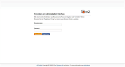Desktop Screenshot of ezadmin.glamour.de