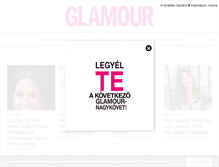 Tablet Screenshot of glamour.hu