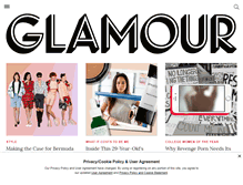 Tablet Screenshot of glamour.com